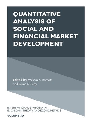 cover image of Quantitative Analysis of Social and Financial Market Development, Volume 30